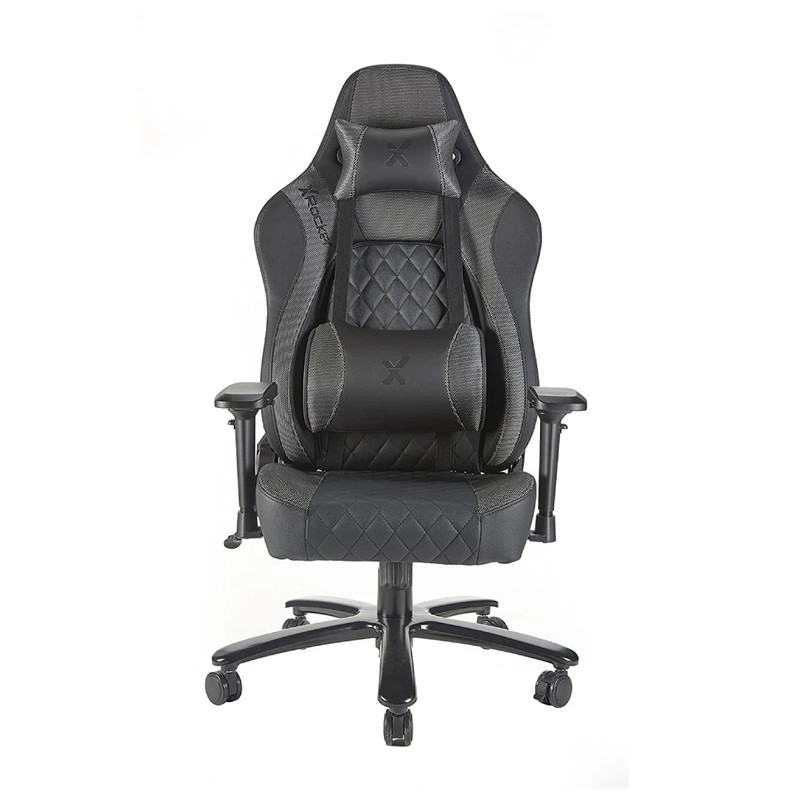 X-Rocker Delta XL Gaming Chair - Silver Lined - كرسي